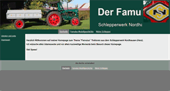 Desktop Screenshot of famulus-schlepper.de